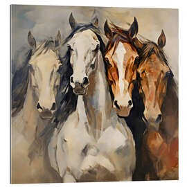 Gallery Print Vier Pferde