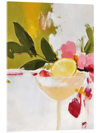 Acrylglasbild Rote und rosa Zitronen I