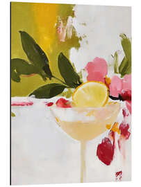 Alubild Rote und rosa Zitronen I