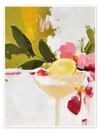 Poster Rote und rosa Zitronen I