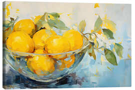 Leinwandbild Zitronenschale