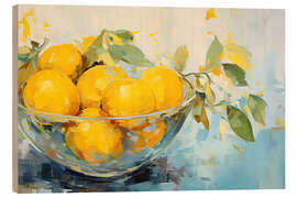 Holzbild Zitronenschale