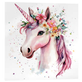 Acrylglasbild Majestätisches Einhorn