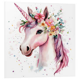 Hartschaumbild Majestätisches Einhorn