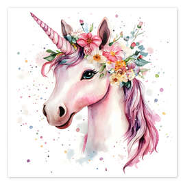 Wandbild Majestätisches Einhorn - Creative Studio