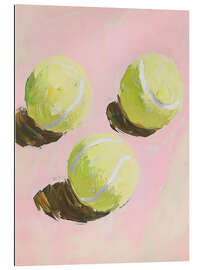 Gallery Print Rosa Tennisbälle