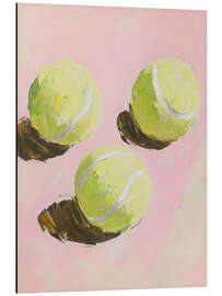 Magnettafel Rosa Tennisbälle