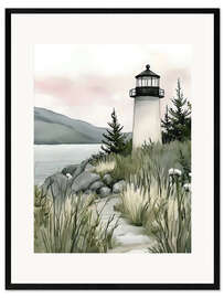 Gerahmter Kunstdruck Küstenruhe II