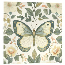 Acrylglasbild Salbei-Schmetterling - PetalsPrintsDesign