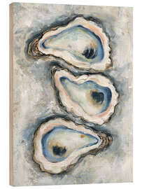 Holzbild Austernbar I - Carol Robinson