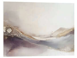 Hartschaumbild Misty Mauve Horizons VII