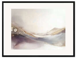 Gerahmter Kunstdruck Misty Mauve Horizons VII