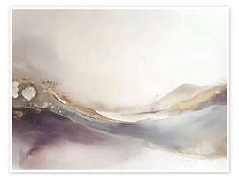 Poster Misty Mauve Horizons VII