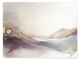 Wandsticker Misty Mauve Horizons VII