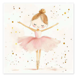 Wandbild Ballerina auf ihren Zehen - Creative Studio