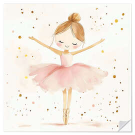Wandsticker Ballerina auf ihren Zehen - Creative Studio