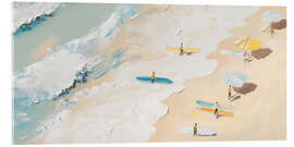 Acrylglasbild Strand Surfen