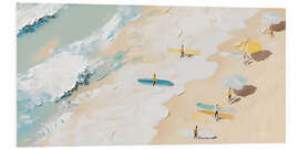 Hartschaumbild Strand Surfen