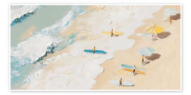 Poster Strand Surfen