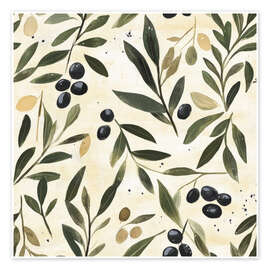 Wandbild Oliventräume - PetalsPrintsDesign