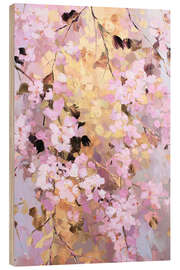 Holzbild Kirschblüten