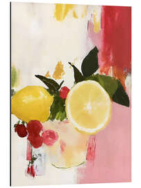 Magnettafel Rote und rosa Zitronen III