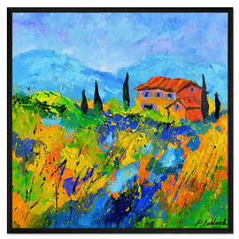 Gerahmter Kunstdruck Sommer in der Provence