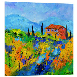 Hartschaumbild Sommer in der Provence