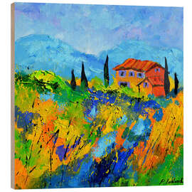 Holzbild Sommer in der Provence