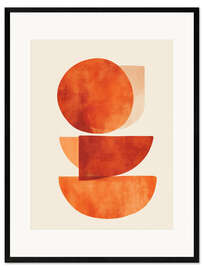 Gerahmter Kunstdruck Desert Shapes I