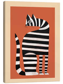 Leinwandbild Die gestreifte Katze II