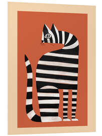 Hartschaumbild Die gestreifte Katze II