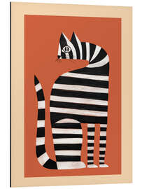 Magnettafel Die gestreifte Katze II