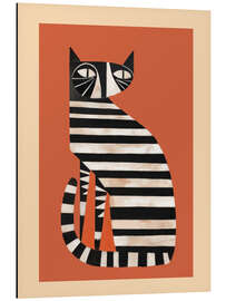 Magnettafel Die gestreifte Katze I