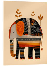 Acrylglasbild Der Herbstelefant - Branka Kodžoman