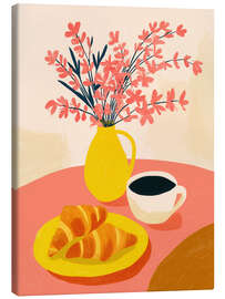 Leinwandbild Sonniges Dopamin Frühstück