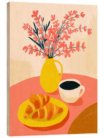 Holzbild Sonniges Dopamin Frühstück