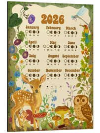 Alubild Woodland Mond Calendar 2026 - Tori Taika