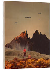 Holzbild Pretend they never came ΙΙ - Frank Moth