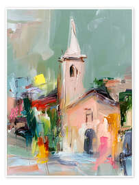 Wandbild Alte Kirche - Peter Roder