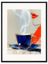 Gerahmter Kunstdruck Kaffee-Genuss