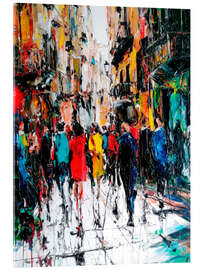 Acrylglasbild Stadtbummel