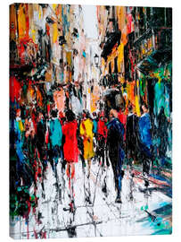 Leinwandbild Stadtbummel