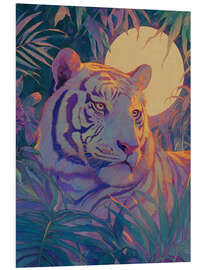 Hartschaumbild Schillernder Tiger