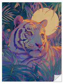 Wandsticker Schillernder Tiger