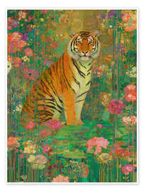 Wandbild Gustav Klimt Tiger - Felipe Hora