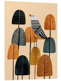 Hartschaumbild Lied im Herbsthain