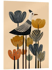 Acrylglasbild Der blühende Vogel - Branka Kodžoman