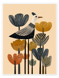 Wandbild Der blühende Vogel - Branka Kodžoman