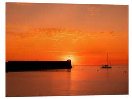 Acrylglasbild Sonnenuntergang in Collioure, Frankreich - Félix Frankl